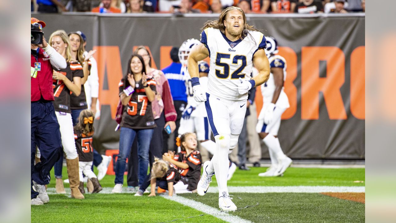 Clay Matthews all smiles as he is inducted into Browns Ring of