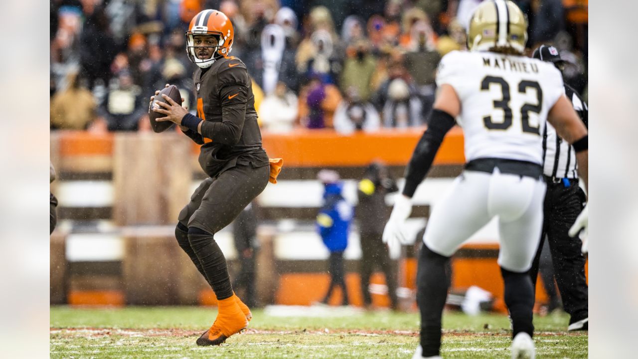 Cleveland Browns quarterback Deshaun Watson vs. New Orleans Saints, December  24, 2022 