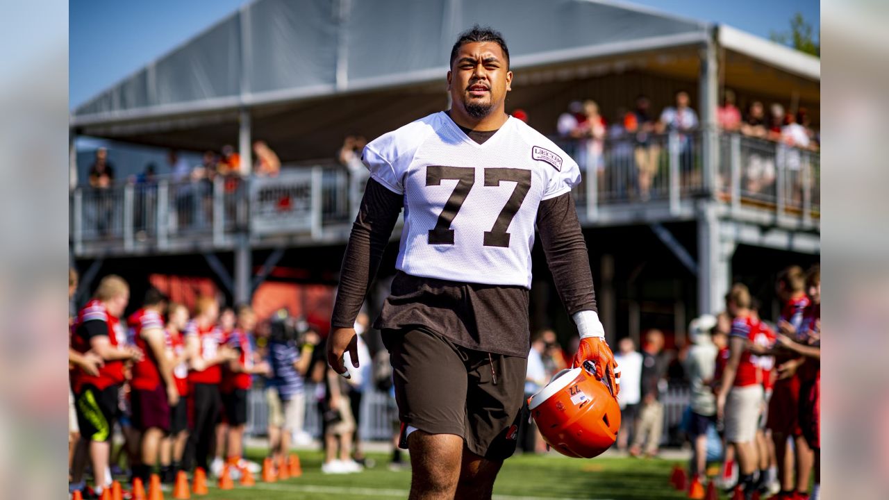 Greedy Williams intercepts Baker Mayfield during Day 2 of Browns