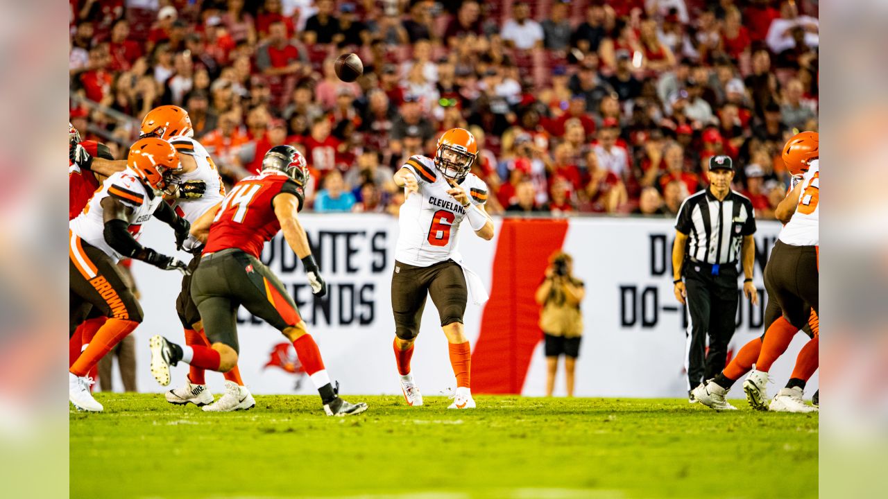 The Browns welcome the Tampa Bay Buccaneers to Cleveland