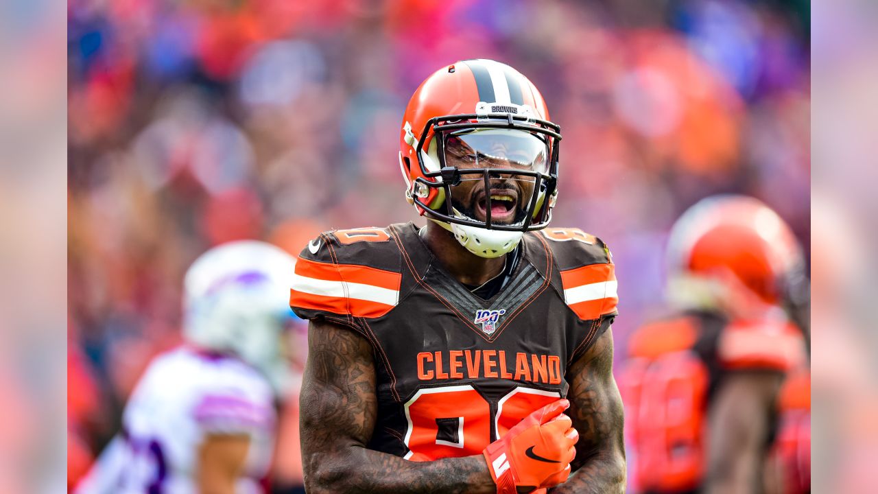 Bulldogs In The NFL - Image 18: Cleveland Browns running back Nick Chubb  (24) rushes during the first half of an NFL football game against the Buffalo  Bills, Sunday, Nov. 10, 2019