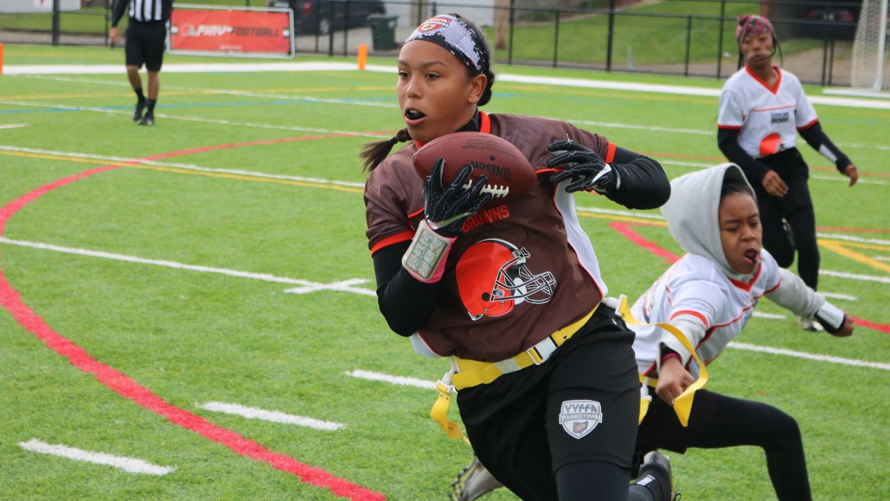 Browns continue to promote diversity with Girls Flag Football Clinic