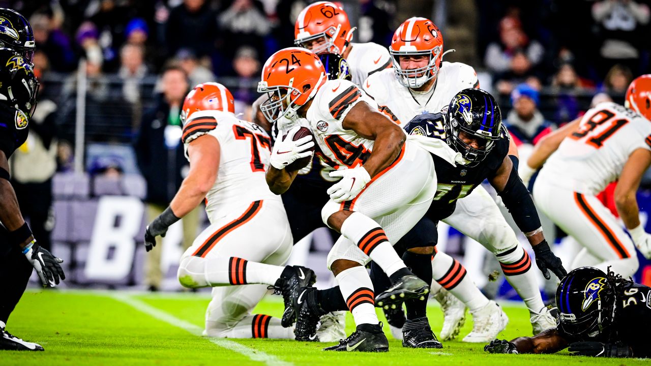 NFL 2021 Season - Week 12 - Cleveland Browns vs Baltimore Ravens