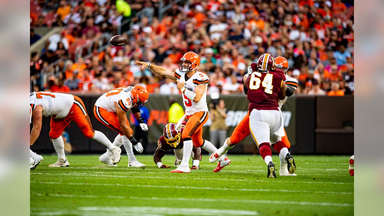 Redskins offensive line sputters in preseason Week 1 loss to the Browns