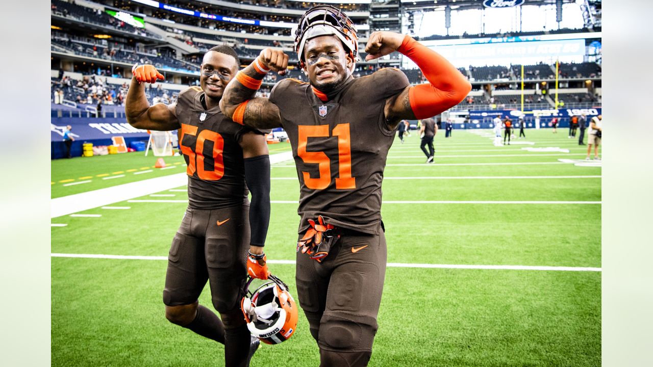 AFC defensive end Myles Garrett of the Cleveland Browns (95) during the  first half of the Pro Bowl NFL football game, Sunday, Feb. 6, 2022, in Las  Vegas. (AP Photo/Rick Scuteri Stock