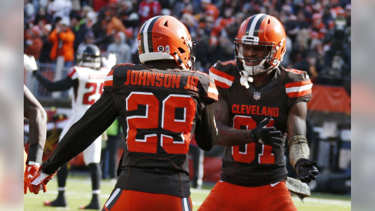 Cleveland Browns wide receiver Rashard Higgins (81) celebrates