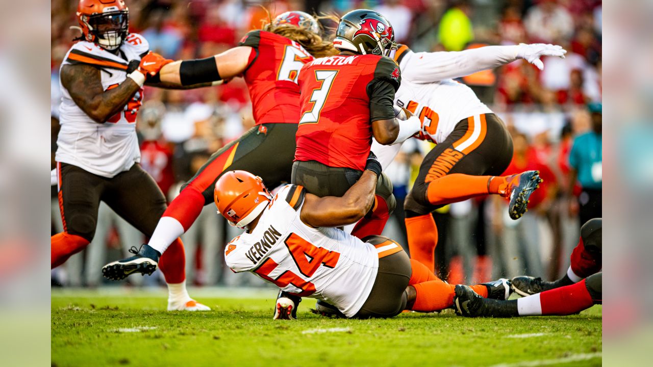The Browns welcome the Tampa Bay Buccaneers to Cleveland