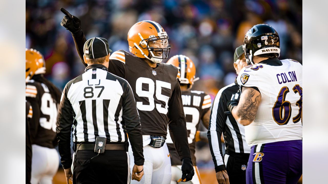 Cleveland Browns Myles Garrett vs. Baltimore Ravens, December 12, 2021 