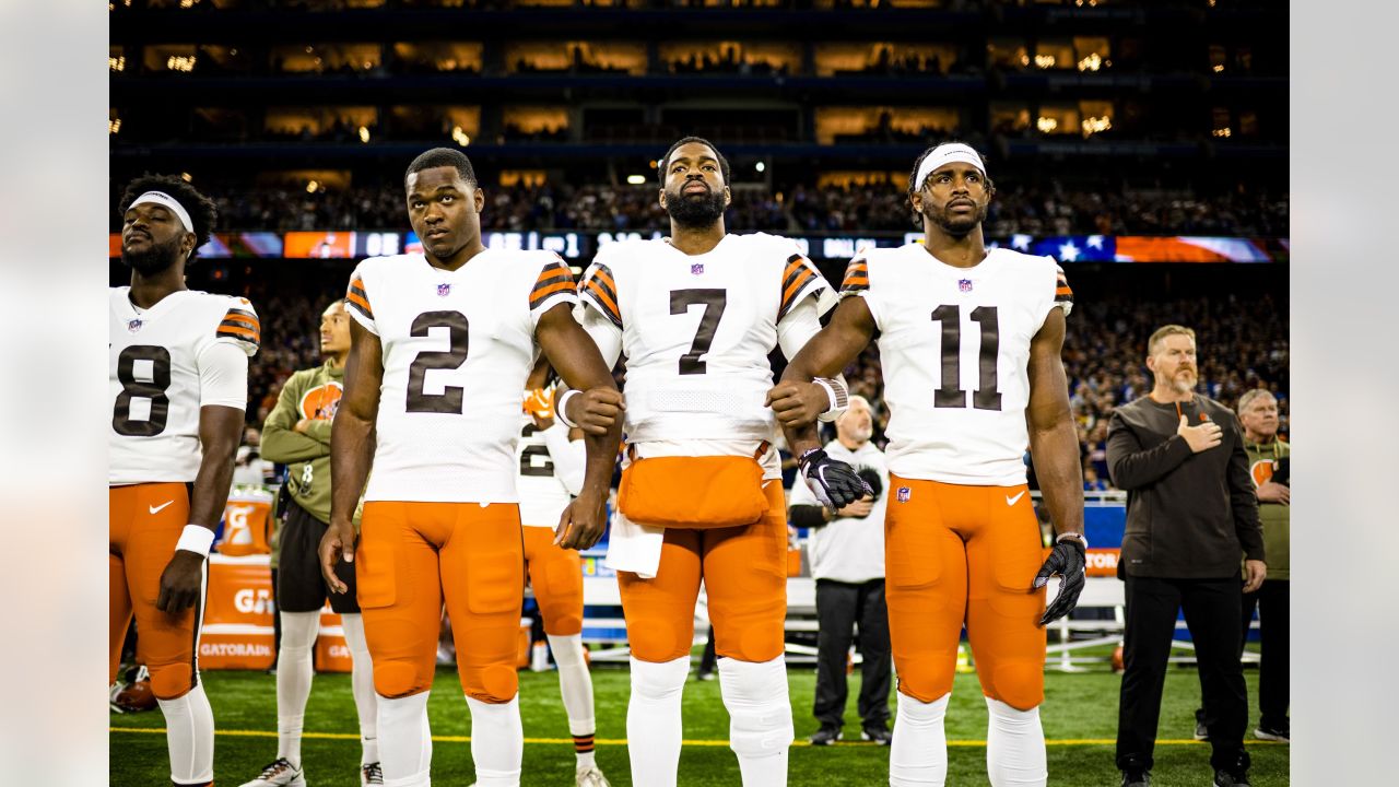 Donovan Peoples-Jones White Cleveland Browns Game-Used #11 Jersey vs.  Buffalo Bills on November 20