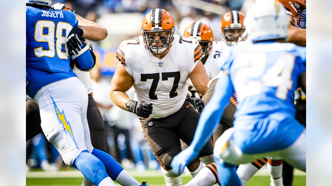 November 03, 2019: Cleveland Browns offensive guard Wyatt Teller