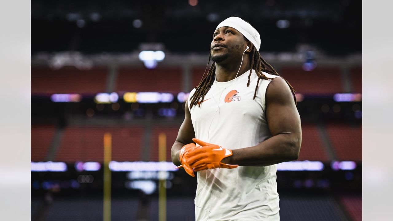 Myles Garrett Cleveland Browns Game-Used #95 White Jersey vs. Houston  Texans on December 4 2022