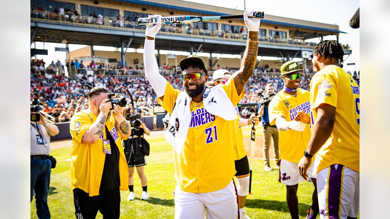 Browns fans tailgate before Jarvis Landry's charity softball event