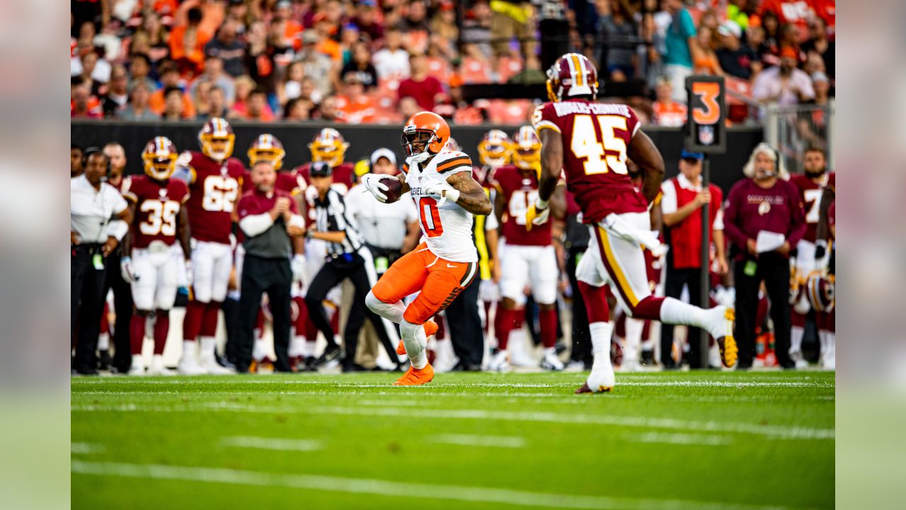 Browns mic'd up celebrating Damon Sheehy-Guiseppi's return TD