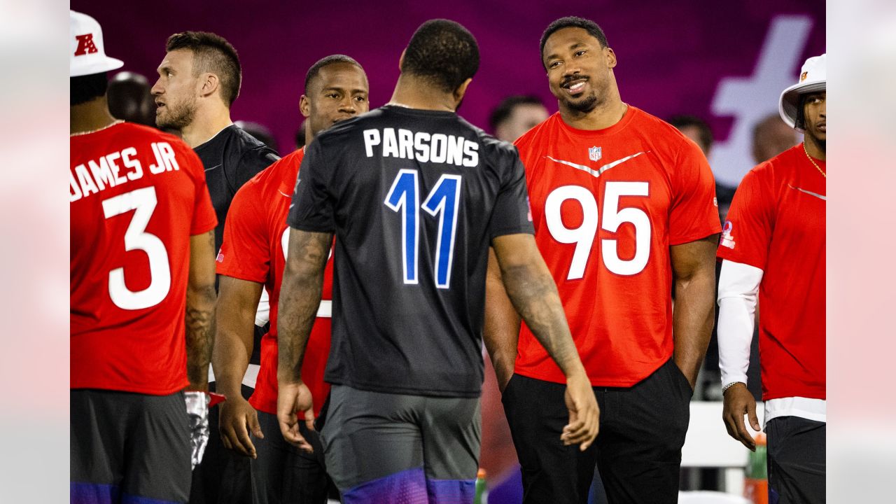 Pro Bowl skills recap: Watch Myles Garrett in dodgeball, Joel Bitonio  playing quarterback - Dawgs By Nature