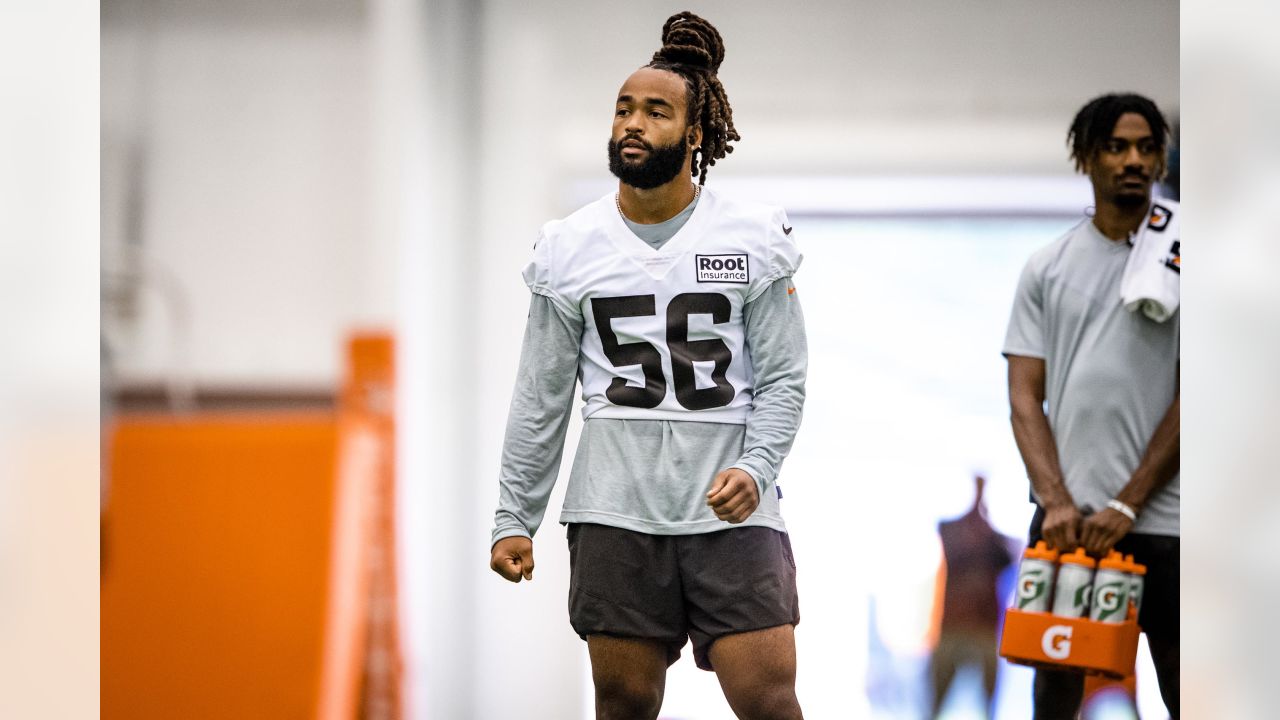 Cleveland Browns' Grant Delpit runs drills at the NFL football team's  training camp on Monday, July 24, 2023, in White Sulphur Springs, W.Va. (AP  Photo/Chris Carlson Stock Photo - Alamy