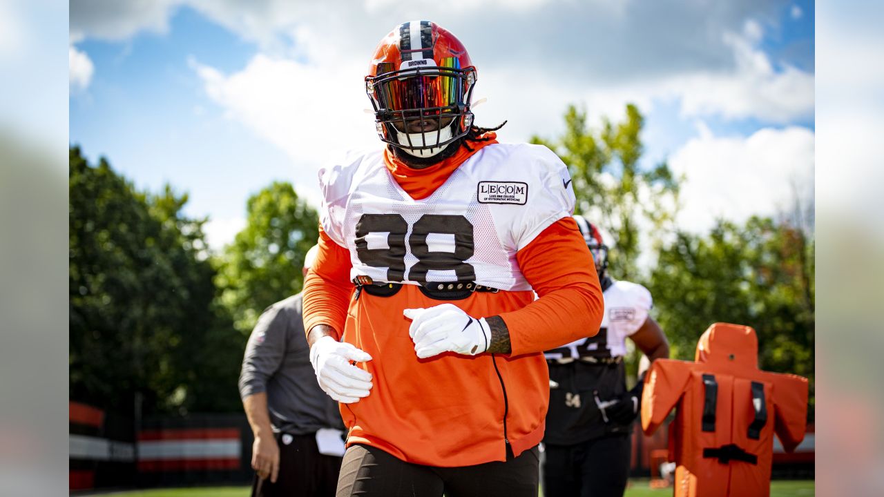 Myles Garrett, Baker Mayfield and other Browns players loved their new  uniform jerseys delivered Wednesday, with Garrett tweeting #backtotheroots  