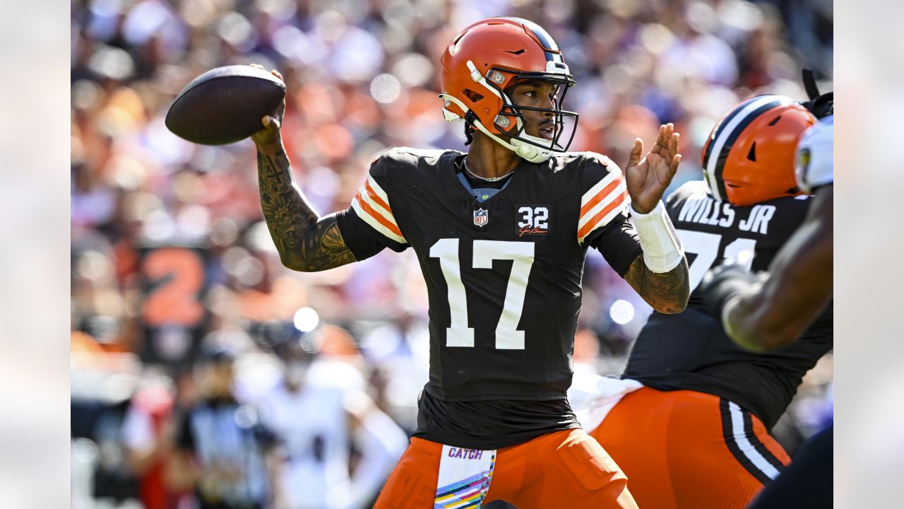 Cleveland Browns quarterback Dorian Thompson-Robinson vs. Baltimore Ravens,  October 1, 2023 