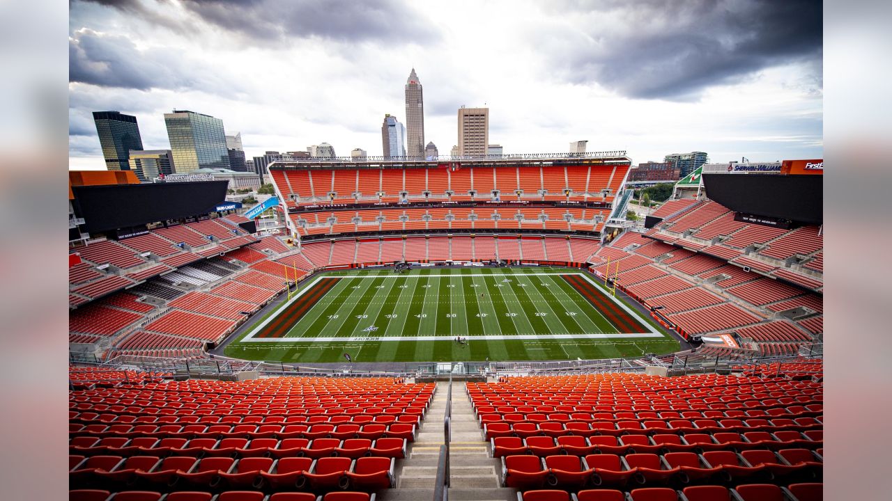 Cleveland Browns Panoramic Poster - FirstEnergy Stadium Decade