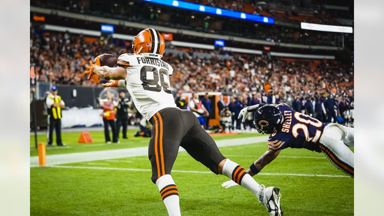 Cleveland Browns cornerback Martin Emerson Jr. (23) defends during an NFL  preseason football game against the Chicago Bears, Saturday, Aug. 27, 2022,  in Cleveland. The Bears won 21-20. (AP Photo/David Richard Stock Photo -  Alamy