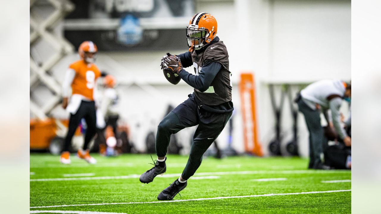 Nick Mullens of the Cleveland Browns looks on during pregame warm-ups  News Photo - Getty Images