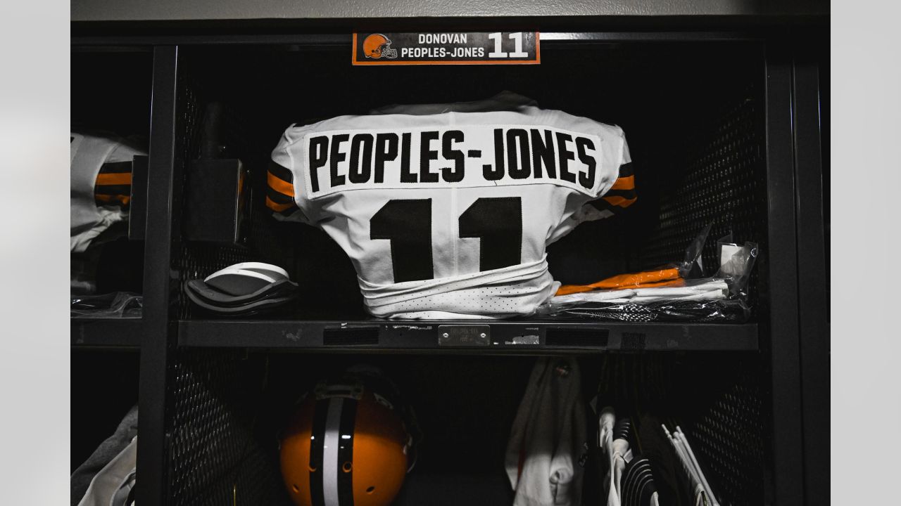 Cleveland Browns cornerback Martin Emerson Jr. (23) is shown after an NFL  football game against the Atlanta Falcons Sunday, Oct. 2, 2022, in Atlanta.  (AP Photo/John Amis Stock Photo - Alamy