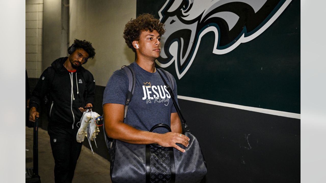 Cleveland Browns safety D'Anthony Bell (37) walks out of the tunnel before  an NFL pre-season football game against the Philadelphia Eagles, Thursday,  Aug. 17, 2023, in Philadelphia. (AP Photo/Rich Schultz Stock Photo 