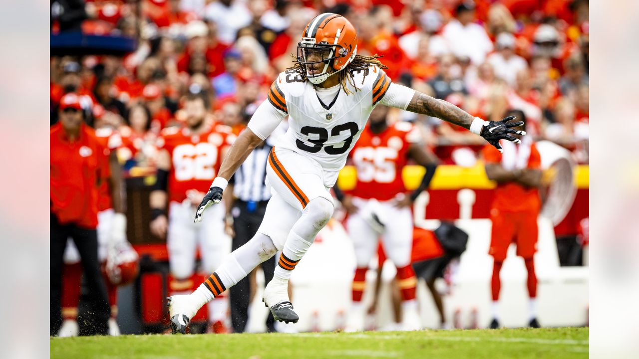 Cleveland Browns' Hassan Hall in action during an NFL preseason football  game, Thursday, Aug. 17, 2023, in Philadelphia. (AP Photo/Matt Rourke Stock  Photo - Alamy