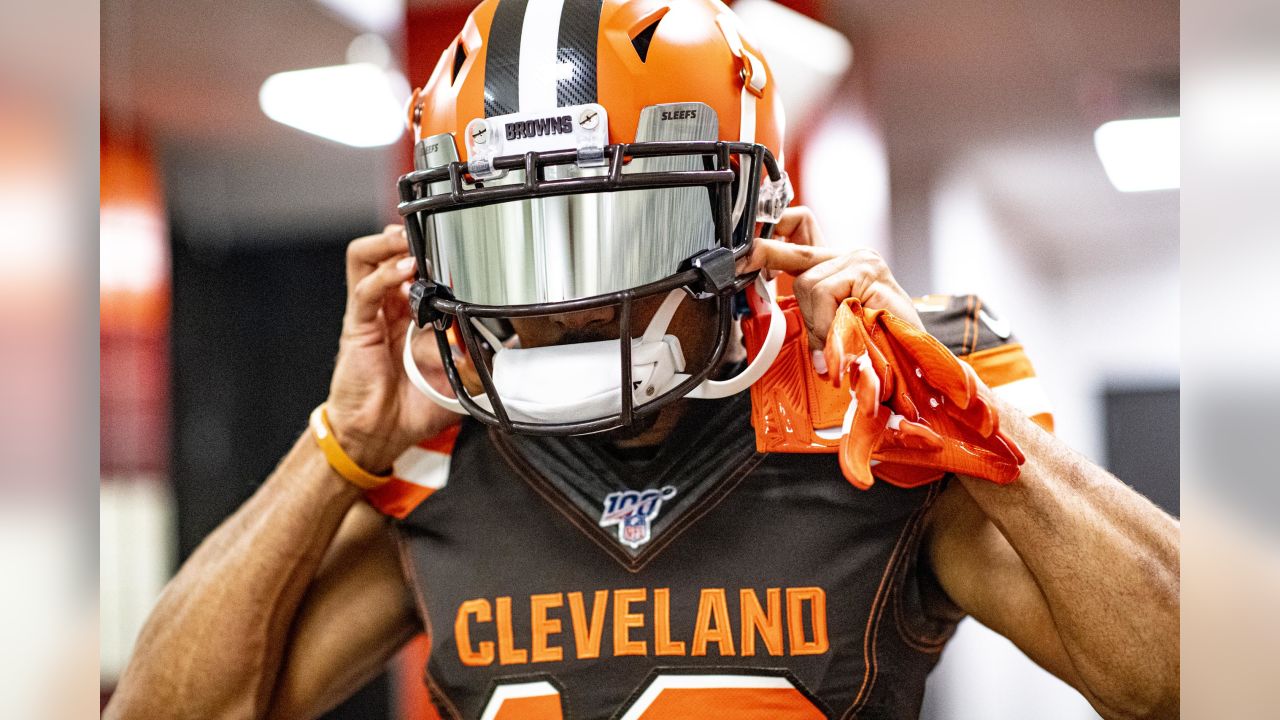 Cleveland Browns wide receiver Rashard Higgins (82) lines up for a play  during an NFL football game against the Houston Texans, Sunday, Sept. 19,  2021, in Cleveland. (AP Photo/Kirk Irwin Stock Photo - Alamy