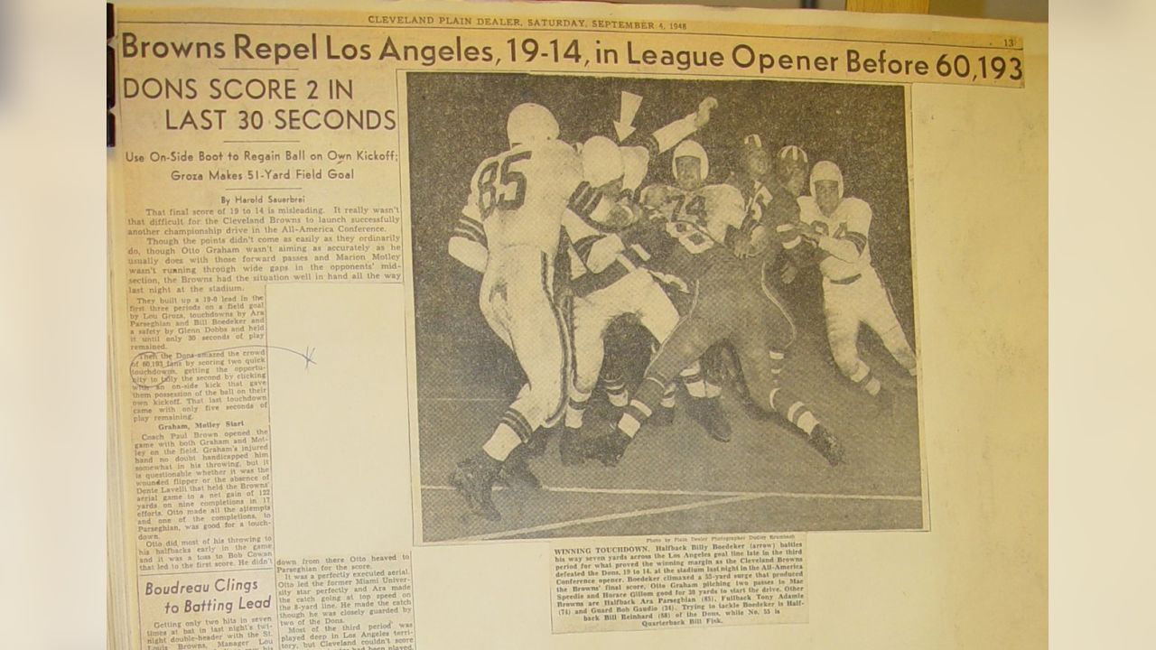 Top 10 Browns Season Openers: #4 September 6, 1946