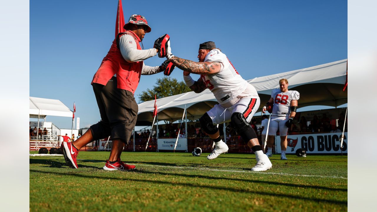 Tampa, USA. 08th Aug, 2023. Tampa, Florida, USA, August 8, 2023, Tampa Bay  Buccaneers player Ryan Miller #81 during a Training Camp at Advent Health  Training Center . (Photo by Marty Jean-Louis/Sipa