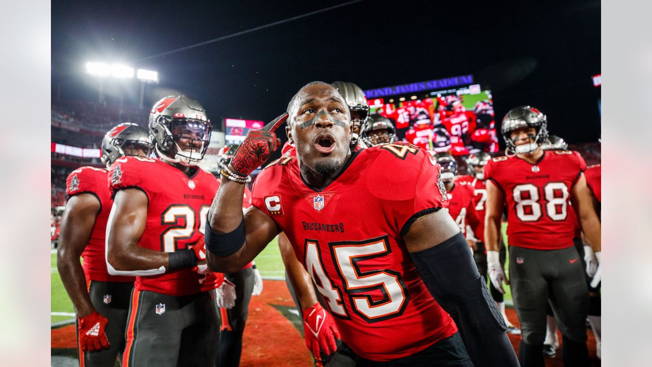 Children involved with Play 60 participate in a game of flag football  during half time of a preseason NFL football game between the Tampa Bay  Buccaneers and Dallas Cowboys in Arlington, Texas