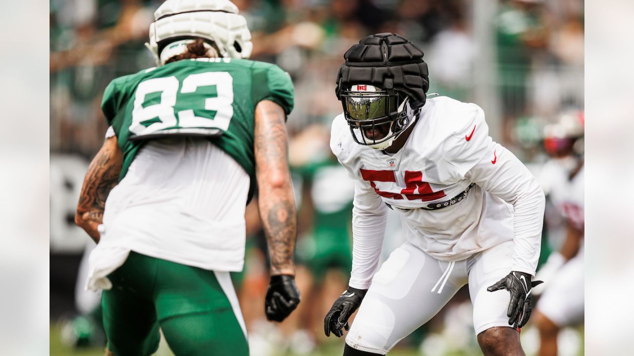 Tampa Bay Buccaneers' K.J. Britt during a joint practice with the New York  Jets in Florham Park, N.J., Wednesday, Aug. 16, 2023. (AP Photo/Seth Wenig  Stock Photo - Alamy