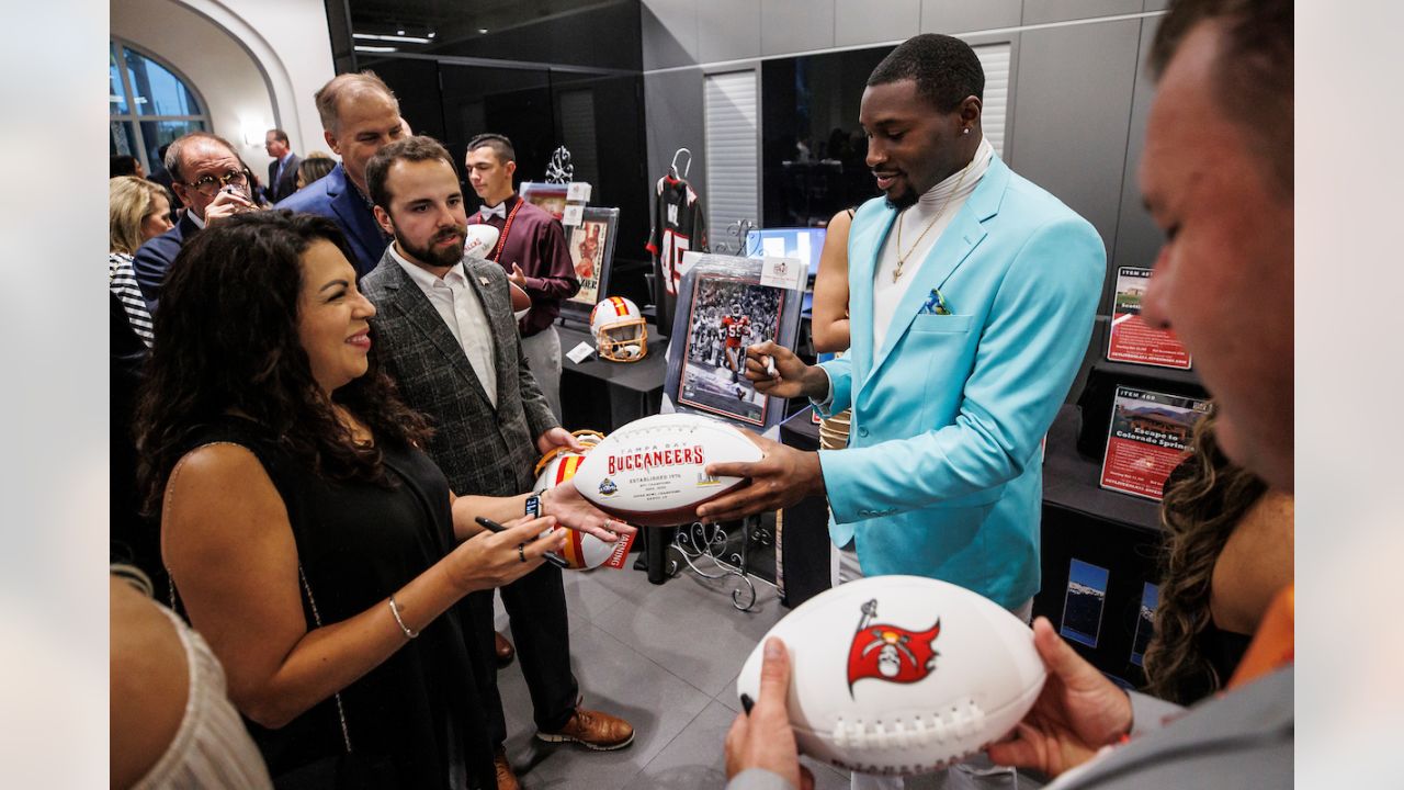 Devin White's 'Great White Christmas' party celebrates foster families