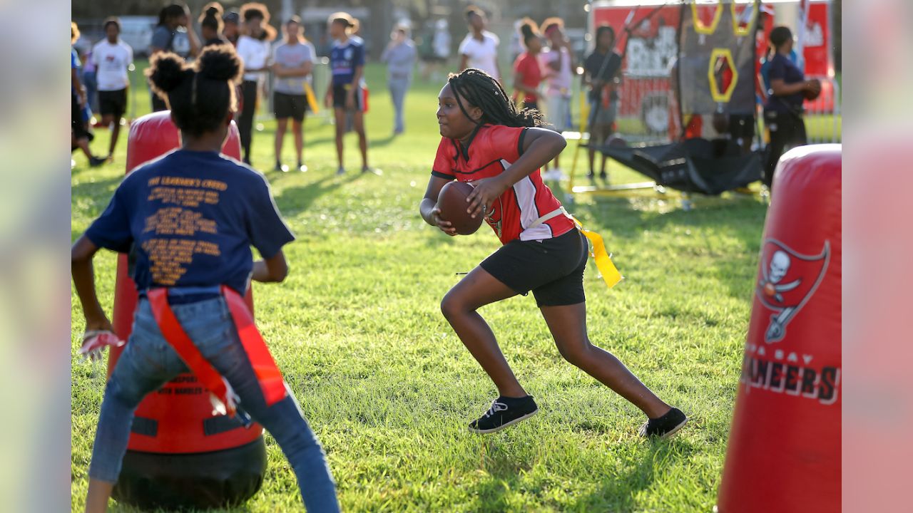 Tampa Bay Buccaneers Foundation Girls Flag Football Clinic with the City of  Tampa Parks & Recreation