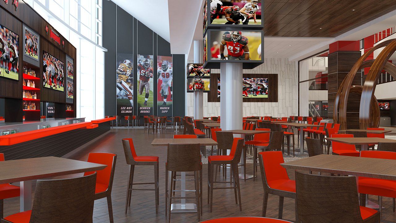 Tampa Bay Buccaneers reveal the completely redesigned East Stadium Club -  Sports Venue Business (SVB)