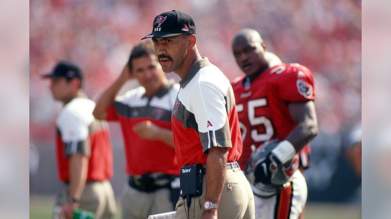 12 Jan 2002: Head coach Tony Dungy of the Tampa Bay Buccaneers