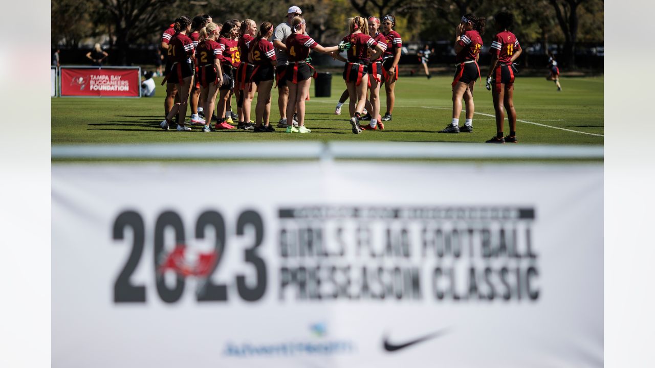 Tampa Bay Buccaneers Foundation on X: The schedule for the 4th annual  Girls Flag Football Preseason Classic is set! Kicking off Thursday We  can't wait to watch nearly 1,500 athletes compete! #GoBucs @