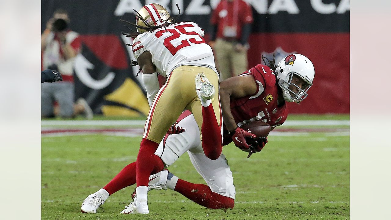 Larry Fitzgerald blocks Richard Sherman