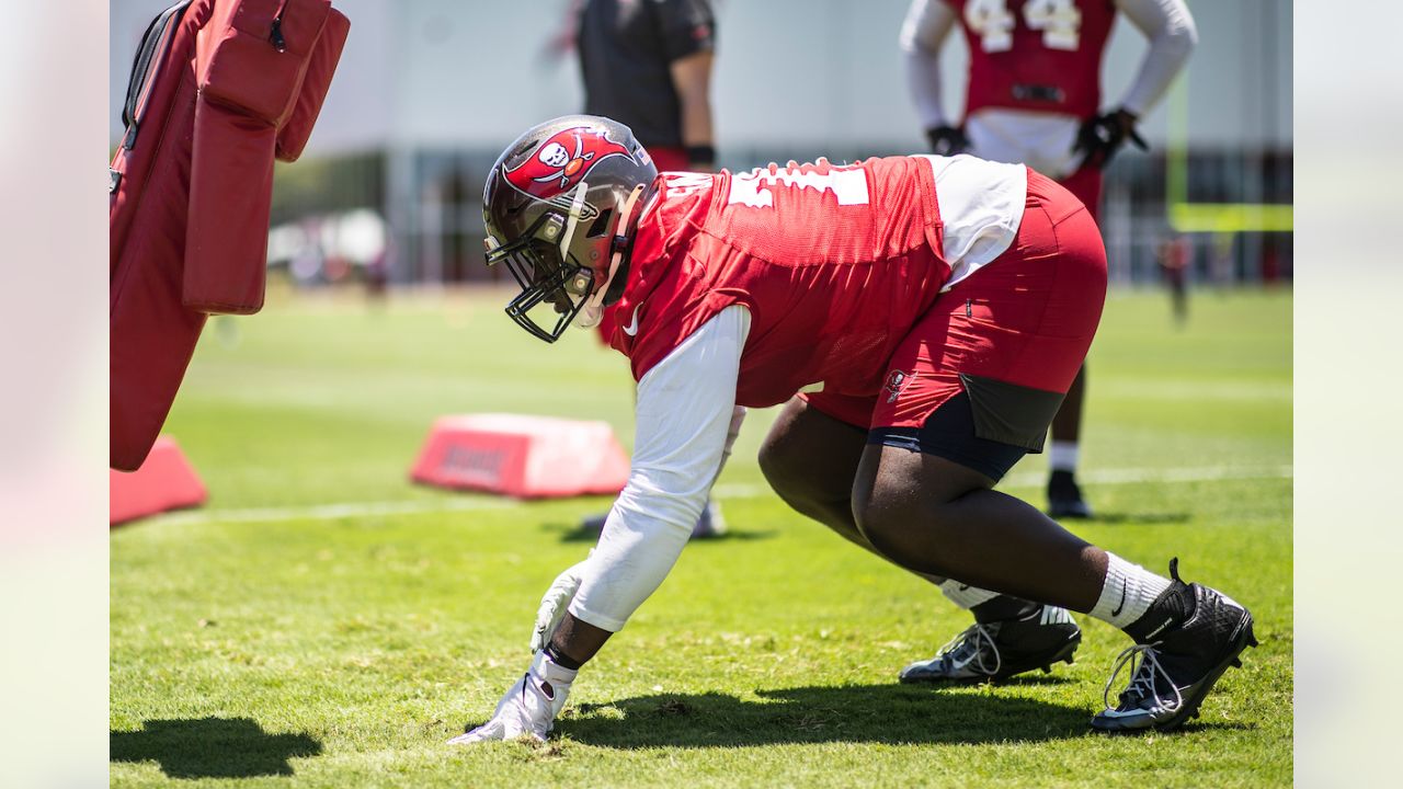 Tampa Bay Buccaneers' Kahzin Daniels during a Buccaneers NFL football  rookie mini camp Friday, May 10, 2019, in Tampa, Fla. (AP Photo/Chris  O'Meara Stock Photo - Alamy