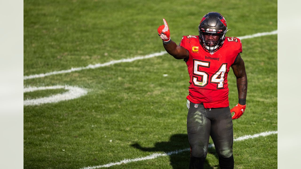 Tampa Bay Buccaneers inside linebacker Devin White (45) during an NFL  wild-card playoff football game, Sunday, Jan. 16, 2022. (AP Photo/Don  Montague Stock Photo - Alamy