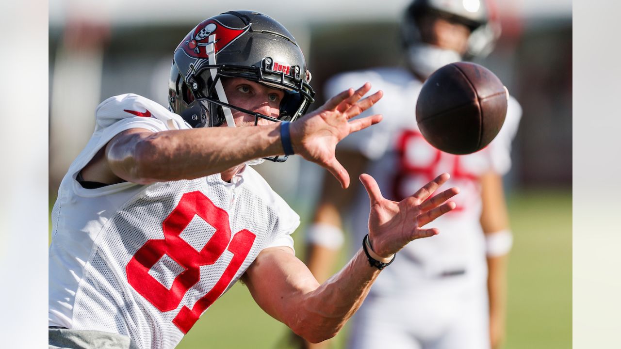 Tampa, USA. 08th Aug, 2023. Tampa, Florida, USA, August 8, 2023, Tampa Bay  Buccaneers player Ryan Miller #81 during a Training Camp at Advent Health  Training Center . (Photo by Marty Jean-Louis/Sipa