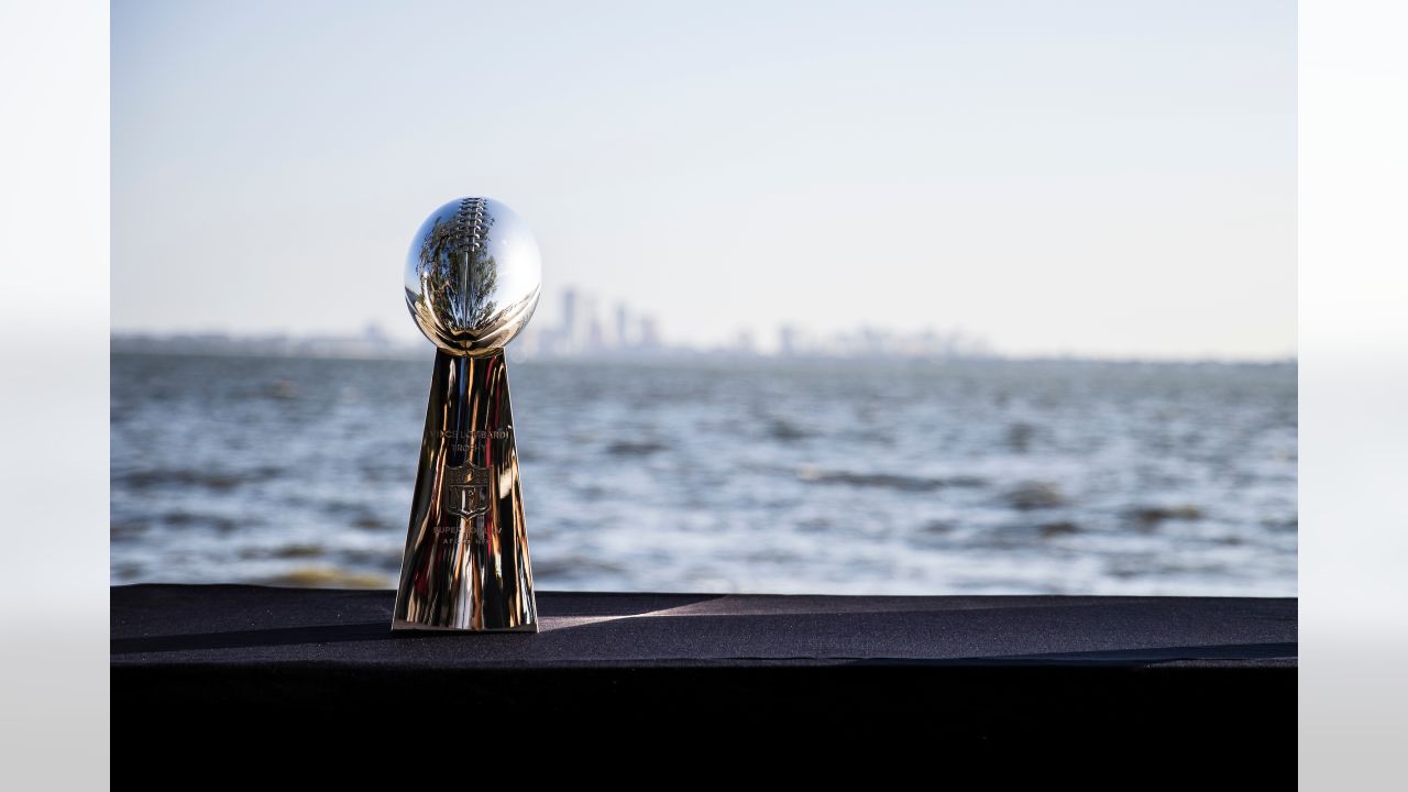 Tampa Bay, FL USA; A general view of the trophy table prior to the