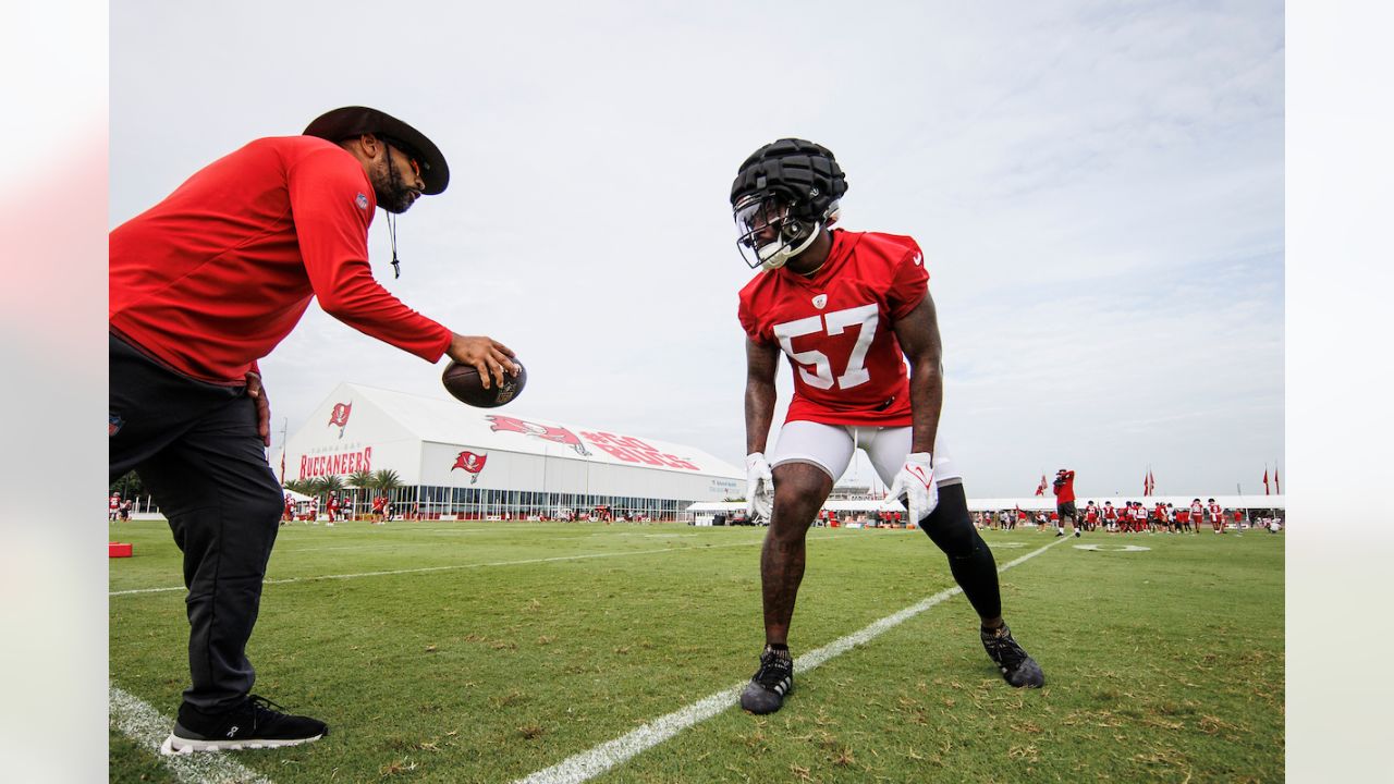 Tampa Bay Buccaneers quarterback Kyle Trask (2) throws a pass during  warmups for an NFL football game against the Chicago Bears, Sunday, Sept.  17, 2023, in Tampa, Fla. (AP Photo/Chris O'Meara Stock