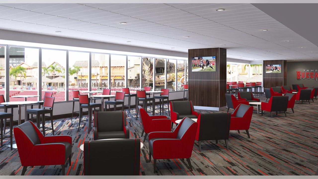 Tampa Bay Buccaneers reveal the completely redesigned East Stadium Club -  Sports Venue Business (SVB)