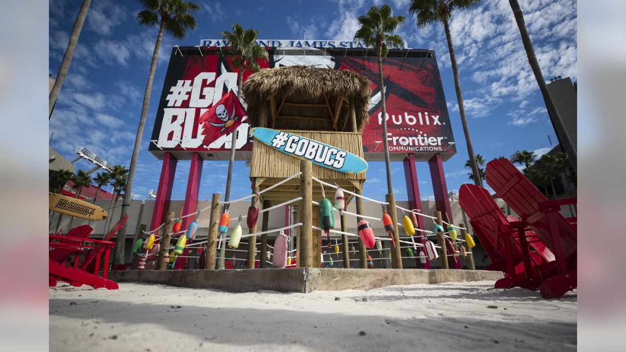 Buccaneers Unveil Bucs Beach at Raymond James Stadium