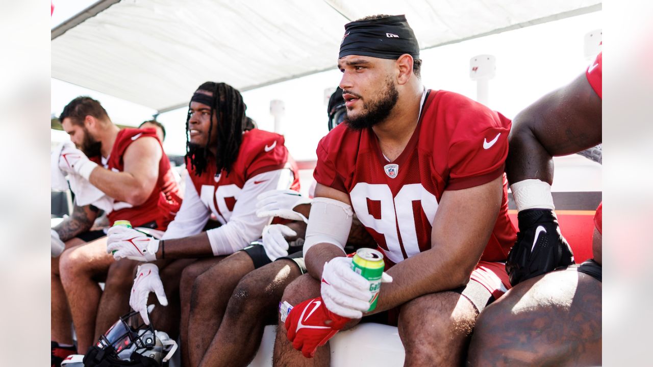 Tampa, USA. 08th Aug, 2023. Tampa, Florida, USA, August 8, 2023, Tampa Bay  Buccaneers player Ryan Miller #81 during a Training Camp at Advent Health  Training Center . (Photo by Marty Jean-Louis/Sipa