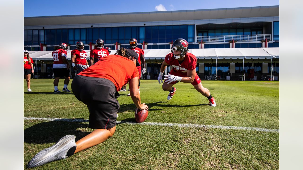 TAMPA, FL - JUL 30: Tampa Bay Buccaneers defensive back Sean Murphy-Bunting  (23) goes thru a drill during the Tampa Bay Buccaneers Training Camp on  July 30, 2022 at the AdventHealth Training