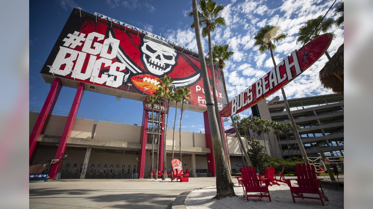 Buccaneers Unveil Bucs Beach at Raymond James Stadium