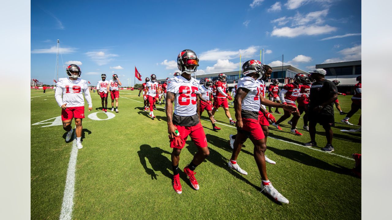 Jaydon Mickens Autographed Tampa Bay (Red #85) Custom Jersey