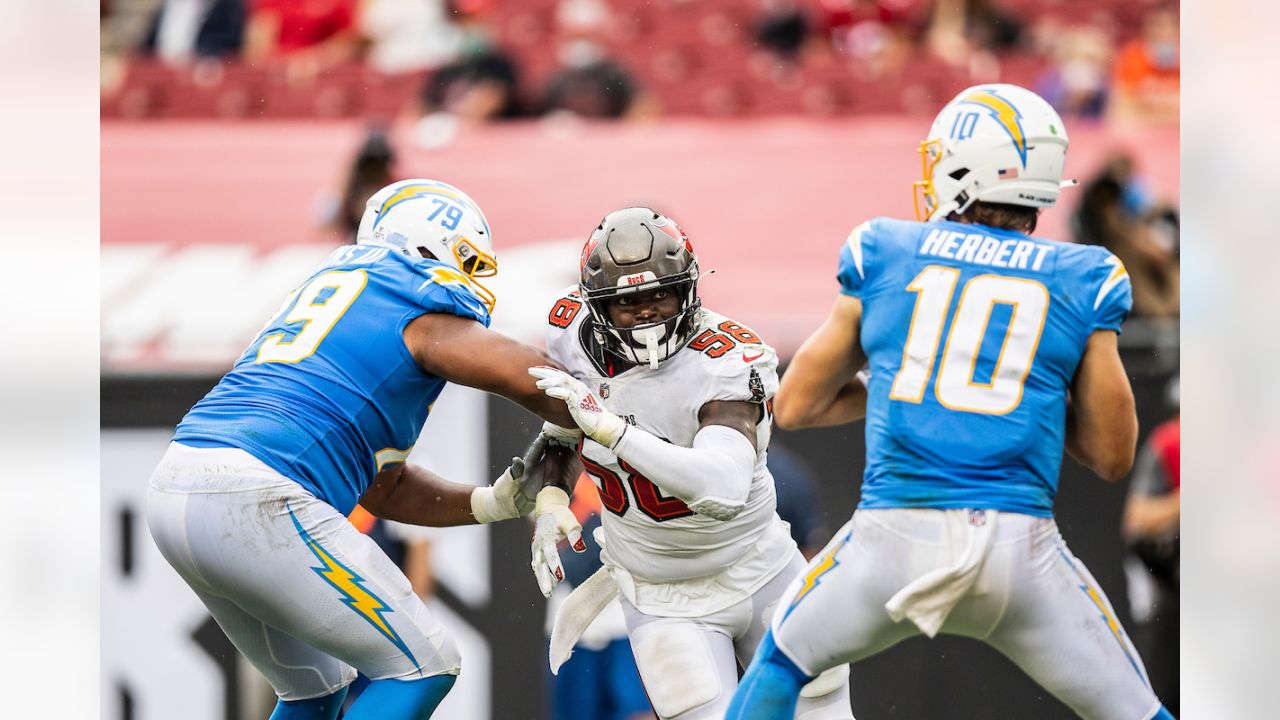 December 29, 2019: Tampa Bay Buccaneers linebacker Shaquil Barrett (58)  looks on during the NFL game between the Atlanta Falcons and the Tampa Bay  Buccaneers held at Raymond James Stadium in Tampa